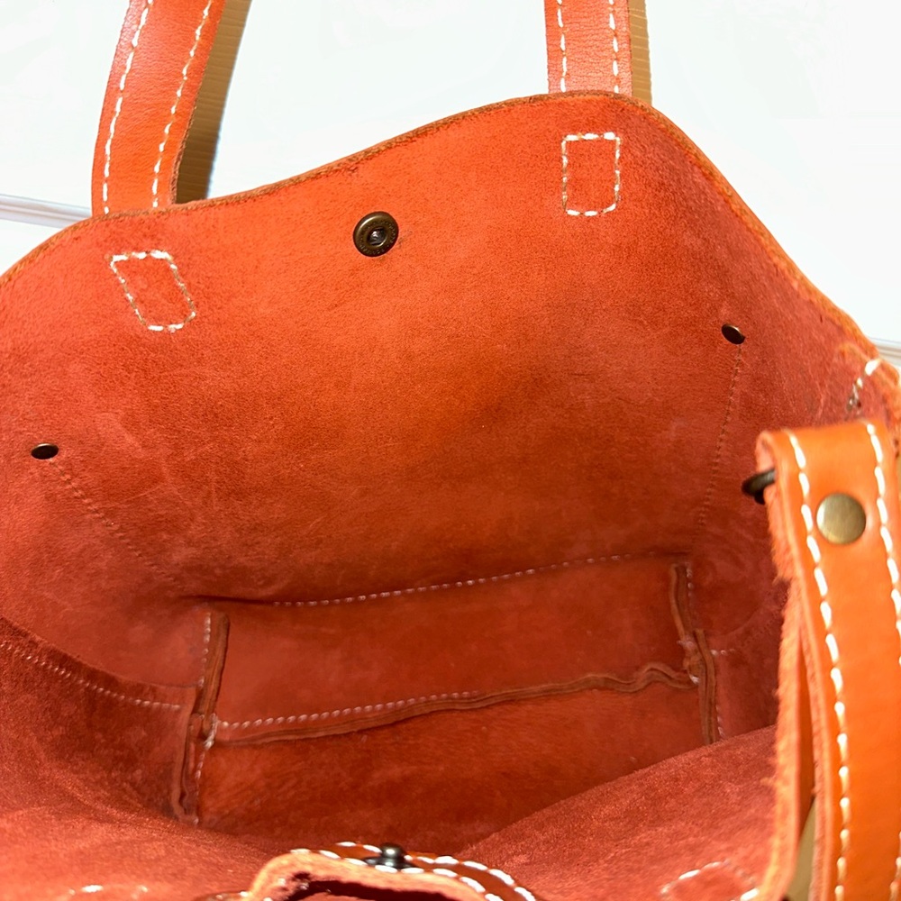 Portland Leather Goods Mini Crossbody Papaya - Picture 4 of 5